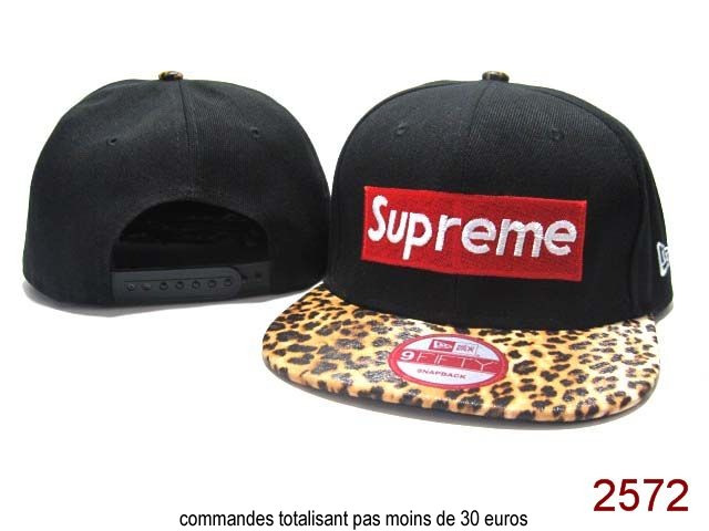 casquette supreme noir leopard