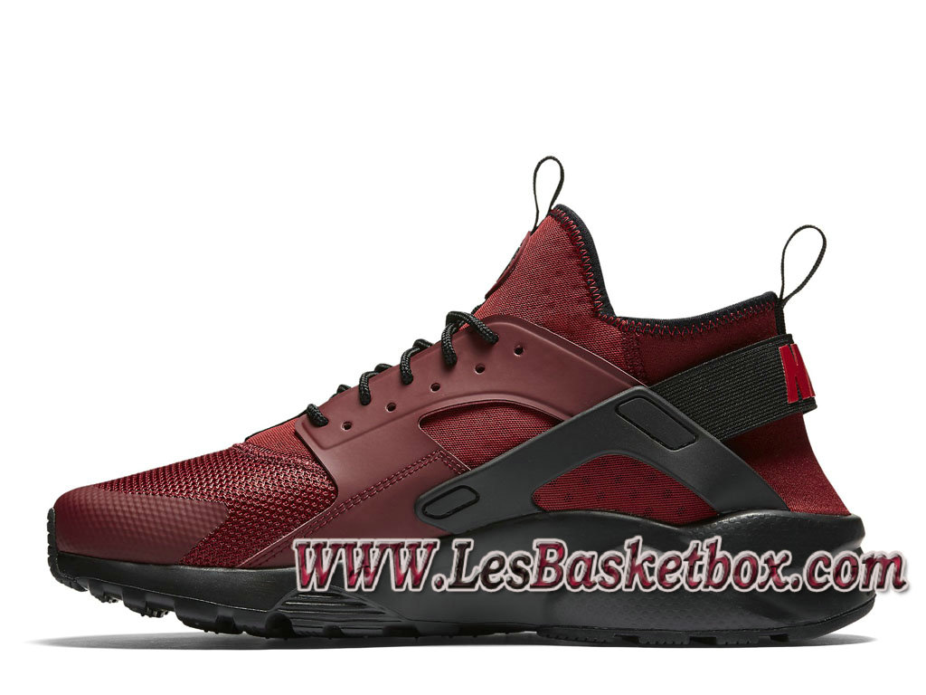 huarache noir rouge